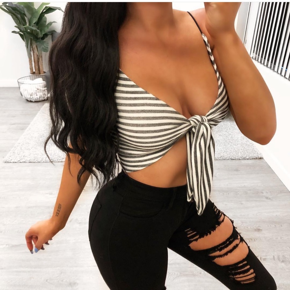 Striped Crop Top